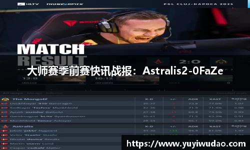 大师赛季前赛快讯战报：Astralis2-0FaZe